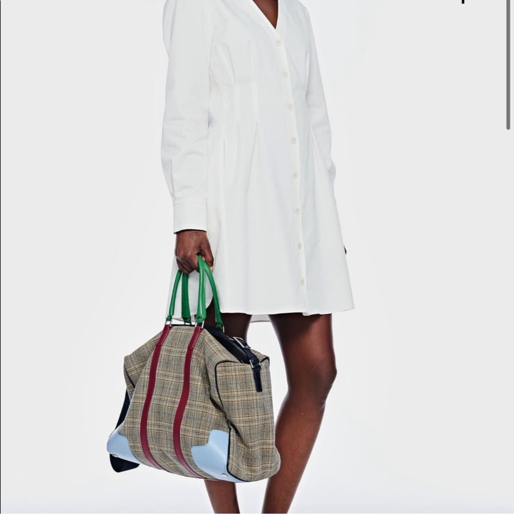 TIBI White Twill Shirt Dress EUC Size 6 - Picture 2 of 14